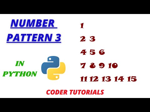 How to print Number Pattern in Python (Part 3)