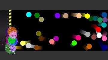 Giant Firework Marble Survival Race in Algodoo