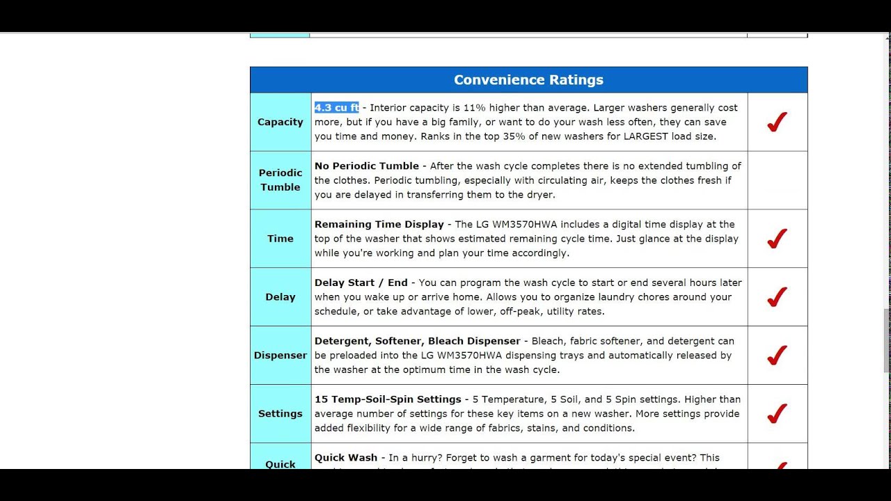 LG WM3570HWA Washer - Washing Machine Review - Updated - YouTube