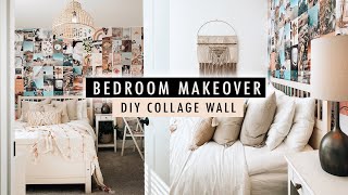 BEDROOM MAKEOVER + DIY Collage Wall (Part 1) | XO, MaCenna