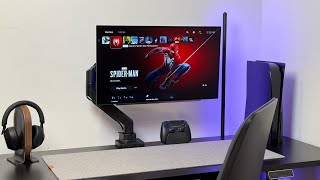 My Minimal Playstation 5 All Black Desk Setup