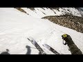 Skiing medicine bow peak in june