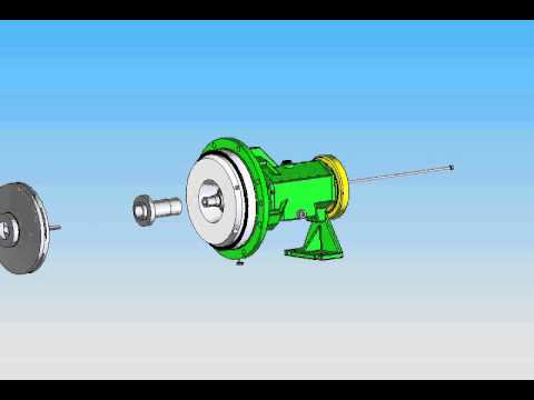 Montage pompe centrifuge graphite et plastique / CEPIC /non metallic  centrifugal pump assembly - YouTube
