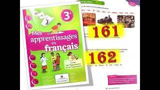 Mes apprentissages en français 3 page 161 et 162