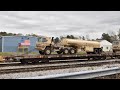 [HD] Loaded Military Train Pulling North to NY, North Acca