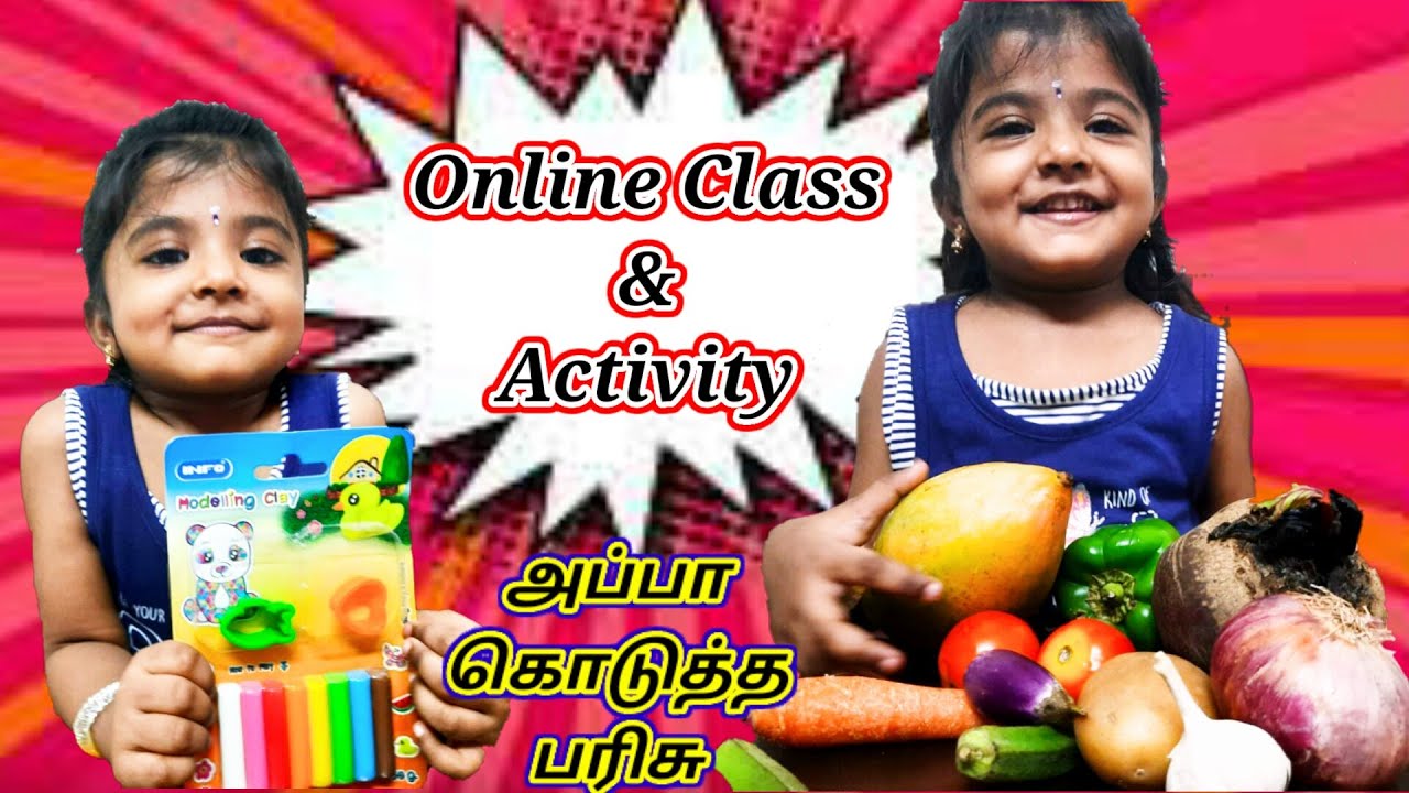 LKG Online Class & Activity//Identifying Vegetables Name in English & Tamil//Same & Different