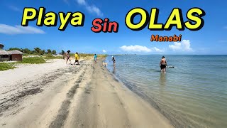 This beach 🏝️ in Ecuador has NO WAVES 🌊 it is a heavenly place in Manabi