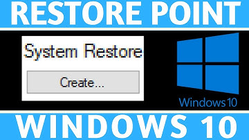 How To Create A System Restore Point - Windows 10 Tutorial