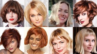 Top 40 Stacked Bob Haircuts With Bangs Short Hair Hairstyles For Women Over 40