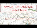 Map Reading Task 280 Route choice from Bull Stones to Grinah Stones.