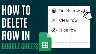 How to Delete Row in Google Sheets [Quick Guide]