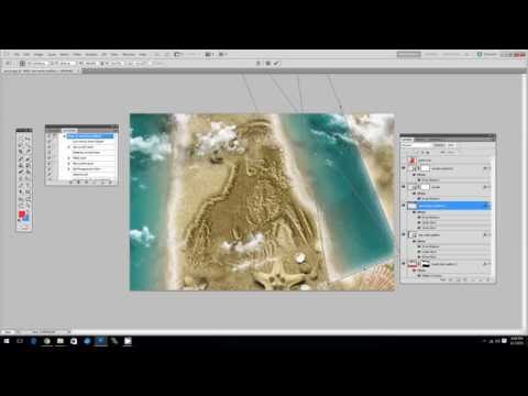 Draw in Sand Photoshop Action Video Tutorial