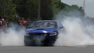 THE MOST CHAOTIC EVENT EVER!! Cars Leaving Car Show - April 2022 (Burnouts, Drifts, Donuts & Mor