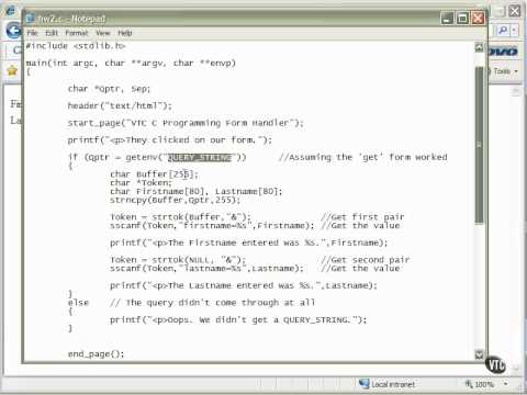 Writing A Form For CGI PT2 9 9