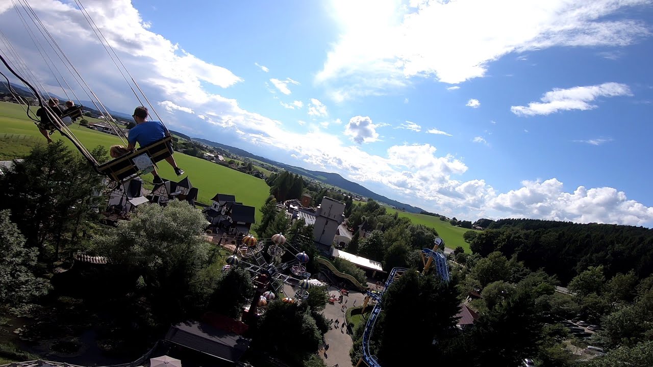 SBF Visa Swing Tower 35 Flyrosaurus Fantasiana Erlebnispark 2021 POV Onride
