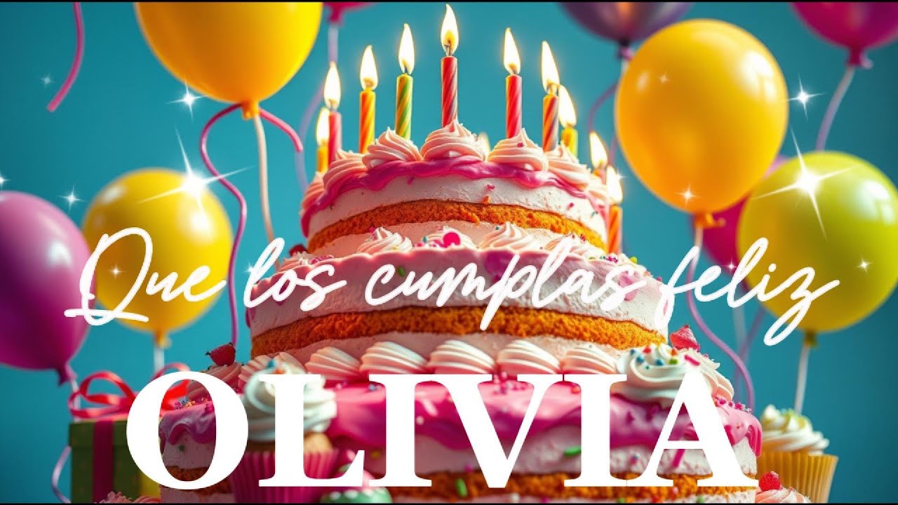 Olivia - CANCIÓN FELIZ CUMPLEAÑOS OLIVIA CON NOMBRE  🎉HAPPY BIRTHDAY SONG OLIVIA in Spanish