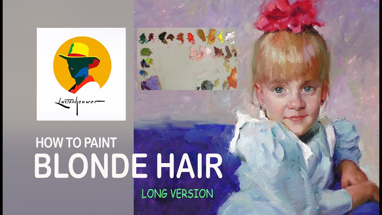 Portrait painting: How to paint blonde hair. A thorough approach by Ben lustenhouwer-