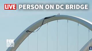 LIVE: Person on Frederick Douglass Bridge in DC | FOX 5 DC