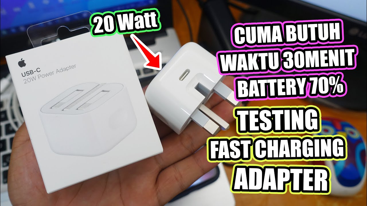 Review &amp;amp; Test Fast Charging untuk iPhone, Adapter Original Apple 20Watt