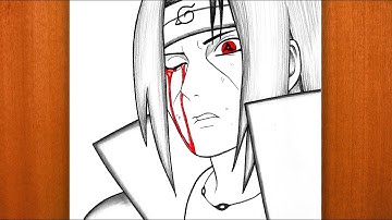 How to Draw Itachi Uchiha | Step by Step Easy Anime Drawing Tutorial Naruto