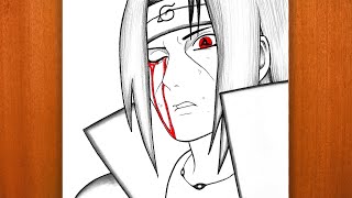 How To Draw Itachi Uchiha Step By Step Easy Anime Drawing Tutorial Naruto