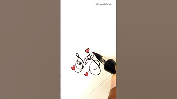 Comment Your Name | Sanjana in cursive #calligraphy #handwriting #shortsfeed #shorts