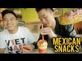 TRYING AUTHENTIC MEXICAN SNACKS (Chamango, Elotes) - Fung Bros Food