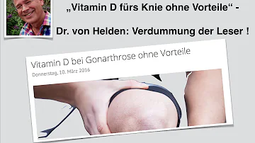 Wie viel Vitamin D bei Arthrose?