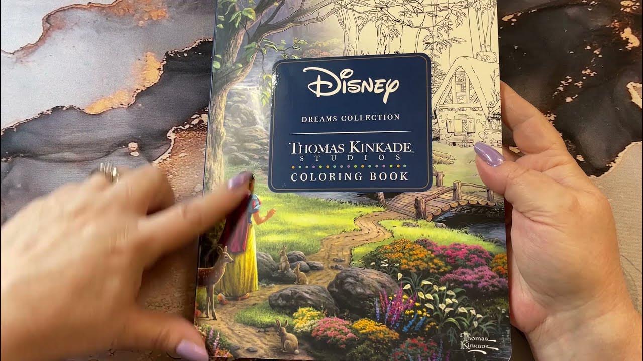 Thomas Kinkade Disney Adult Coloring Book Challenge: The Little Mermaid