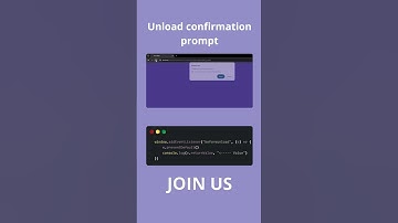 Exploring the power of the beforeunload JavaScript event! 🚀#JavaScriptEvent #WebDev #FrontEndDev