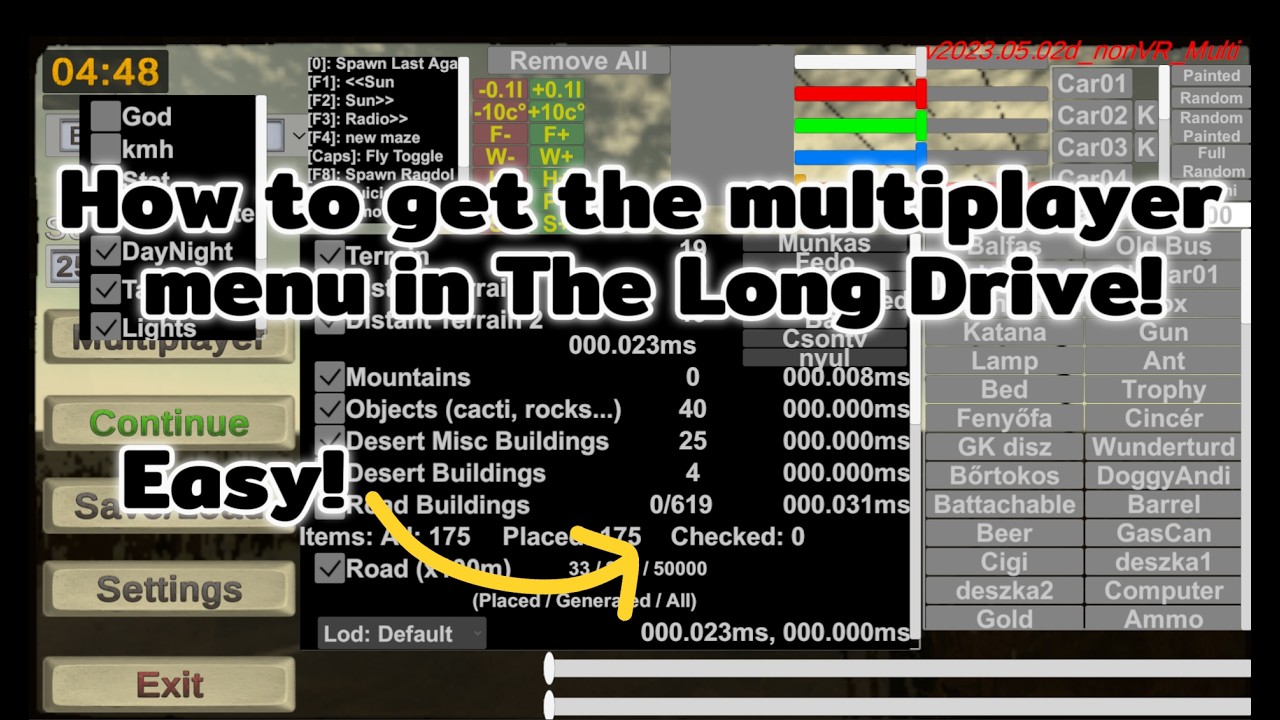 How to get multiplayer in the long drive - YouTube