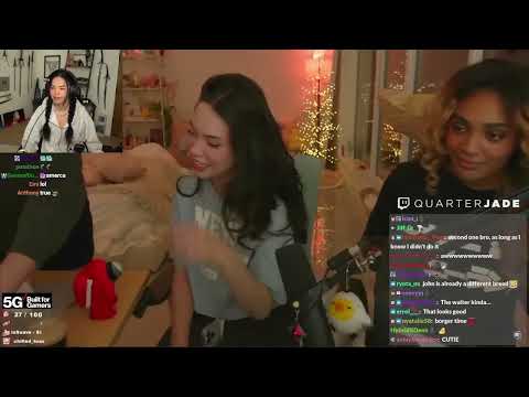 Valkyrae Reacts to OTV & Friends Babysitting children in among us VR