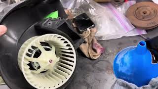 Heater core fan motor replacement 1998 Saab 9000