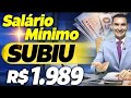 ATENÇÃO: AUMENTO no SALÁRIO MÍNIMO para R$ 1.989? VEJA quem tem DIREITO!