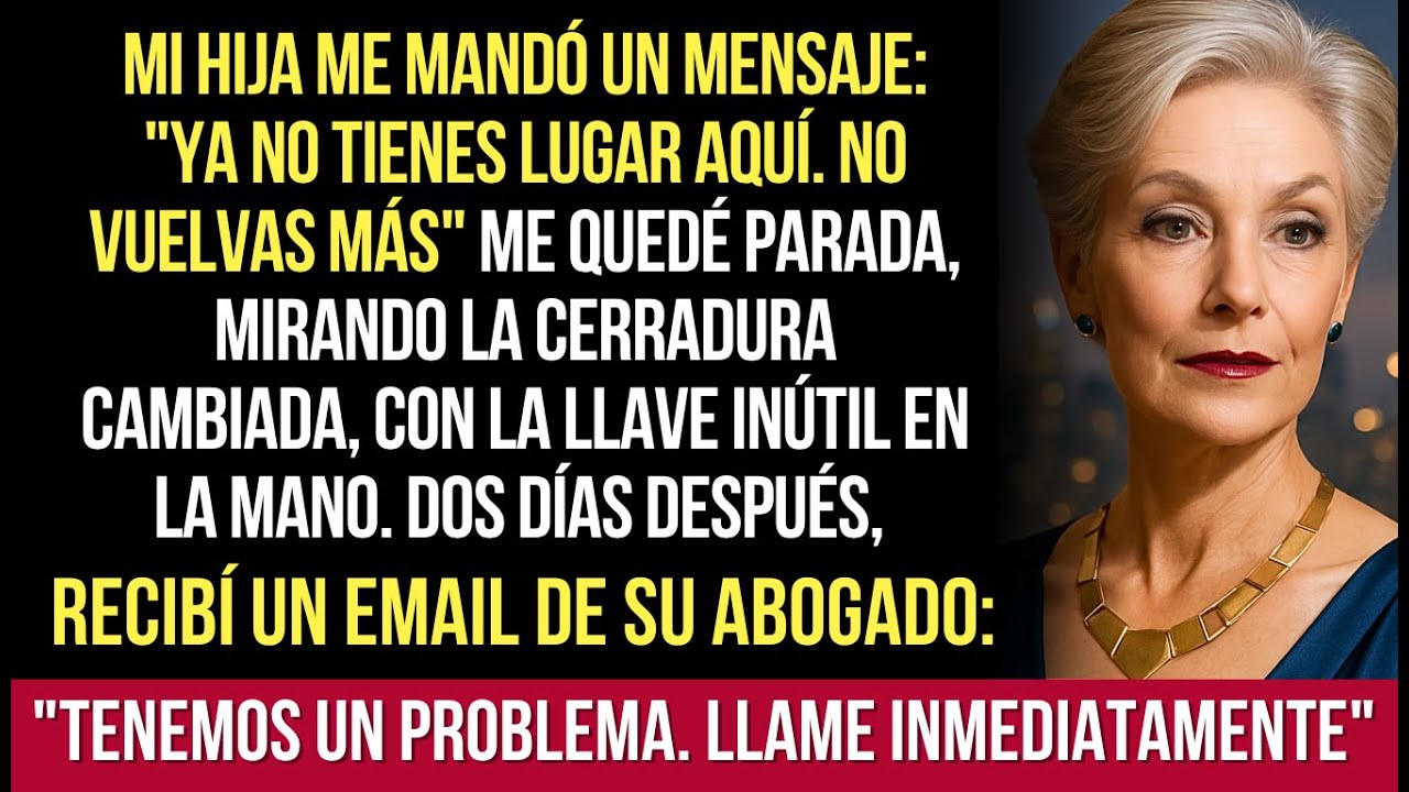 Mi Hija Me Encerró Afuera Y Dijo Que La Casa Ya No Era Mía — Después El Abogado De Ella..