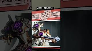 MESA HEIRLOOM SKIN!! 🔥 My Reaction| #Warframe #MesaHeirloom #GamingShorts