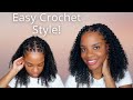 Criss Cross Rubberband Crochet Braid Hairstyle | Sams Beauty