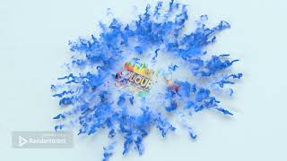 Collapsing Smoke Cube Logo free