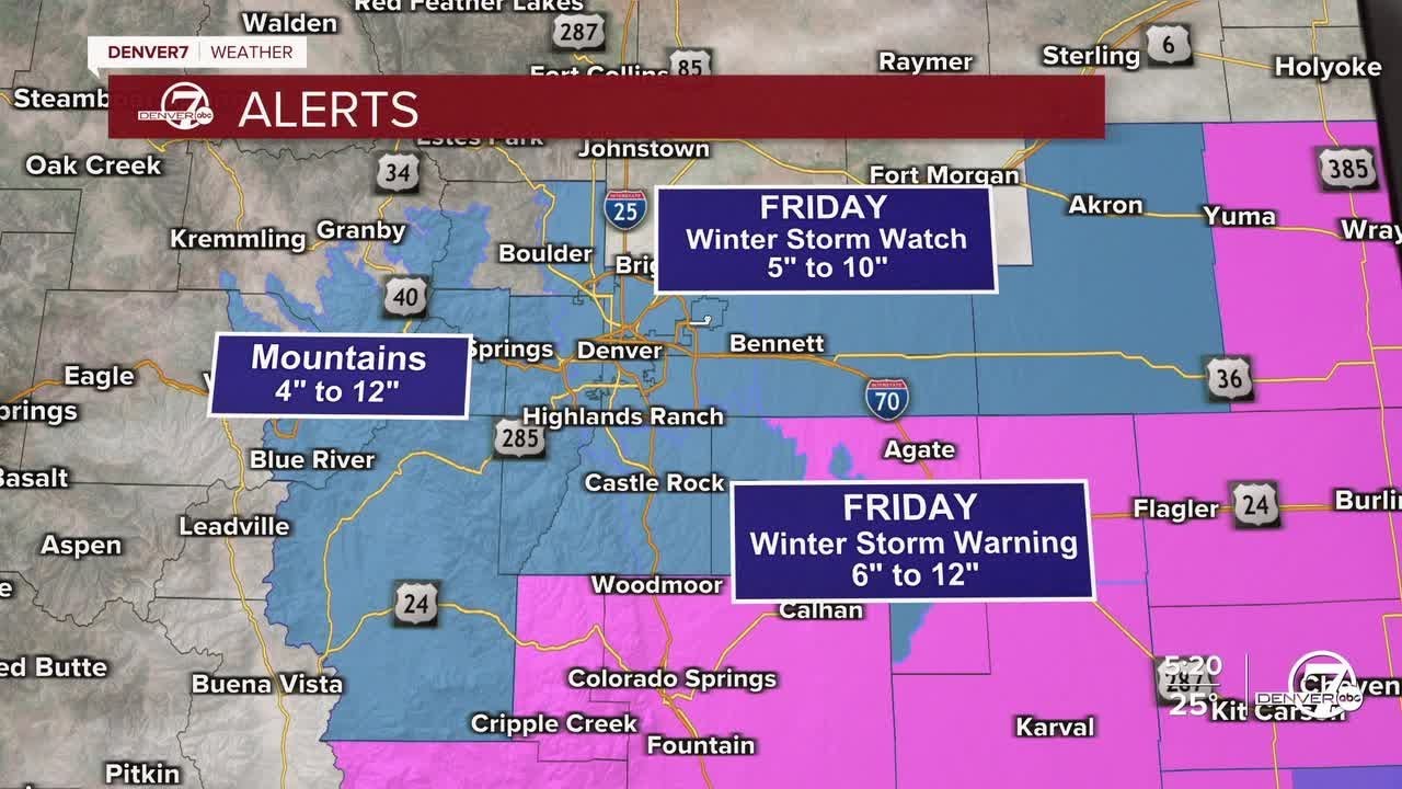 Another round of snow for the Denver metro area Thursday and Friday ...