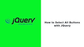 jQuery Tutorial   10   All Button Selectors