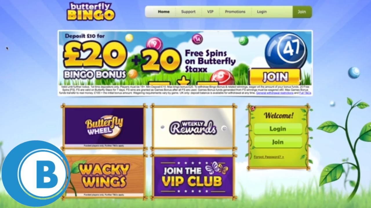 Butterfly Bingo Review | Bingo Design Overview