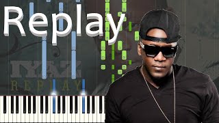 Iyaz - Replay (Shawty Like a Melody) MEME - EASY PIANO TUTORIAL 