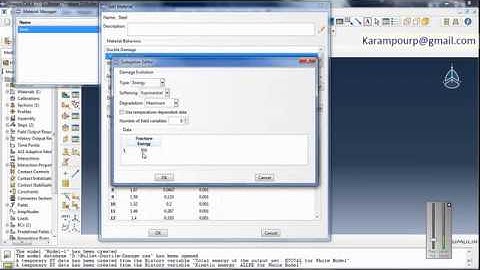 Simulation Bullet impact using Ductile and Shear Damage with Evolution in Abaqus
