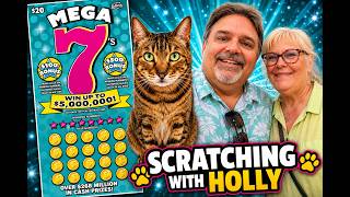 $20 MEGA 7's | Can Holly Find the BIG WIN? 🐱💰 Florida Lottery Scratch Off