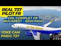 Fr real 737 pilot  msfs 2020 pmdg  volons ensemble jusqu skiathos avec yoke cam