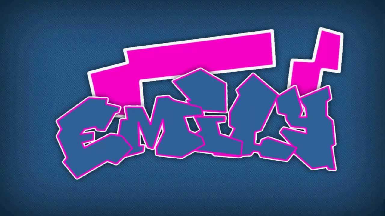 TheMrXgfj Graffiti - Emily - Speed art - YouTube