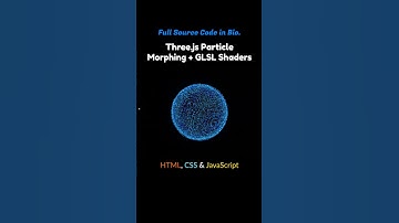 Particles Morphing + GLSL Shaders using Three.js #shorts