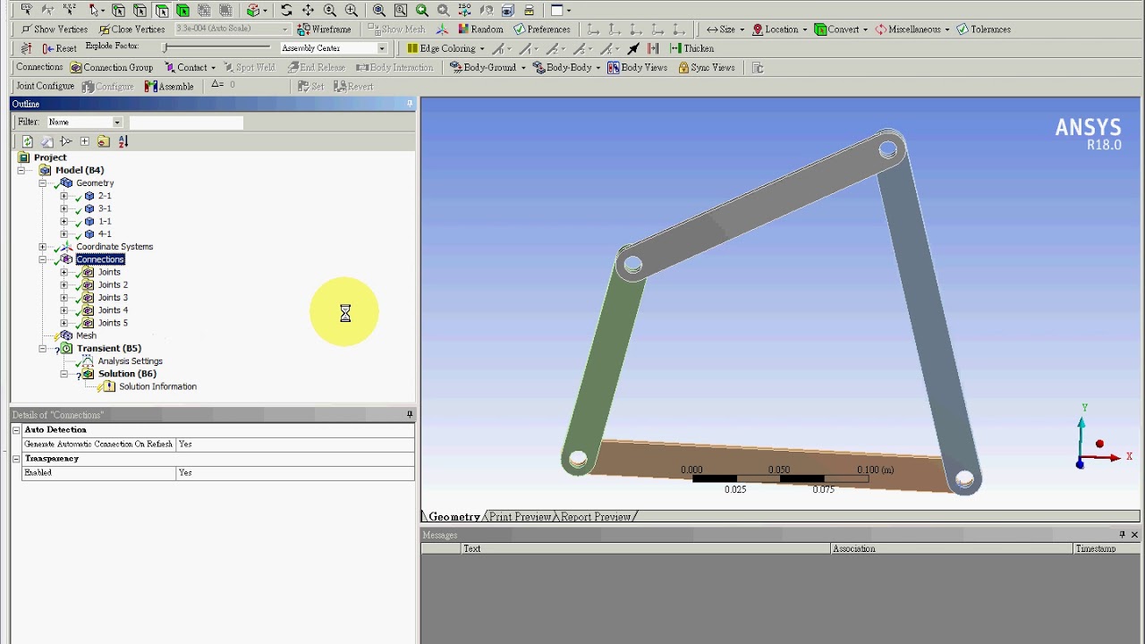 ANSYS CAE 18 Rigid Dynamics - YouTube