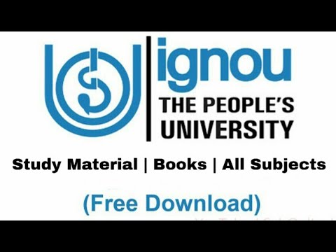 How to IGNOU Books I Study Material | IGNOU Study Material Kyse ...