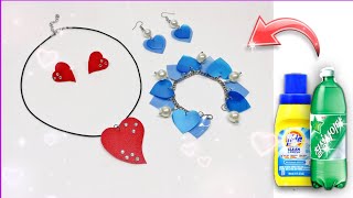 💙BISUTERÍA PARA DIA SAN VALENTIN CON PLÁSTICOS RECICLADOS/ ❤️REGALOS PARA EL 14 DE FEBRERO